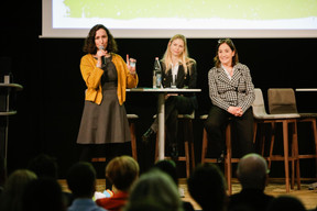 Katarina Kordulakova (DfC France) à gauche, Liz Kremer (Up Foundation) à droite (Photo: Romain Gamba / Maison Moderne)