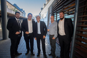 Gregory Manelli (LuxConnect), Marc Tholl (MIXvoip), David Celis (CMD.solutions), Pascale Knebler (MIXvoip) et Marcin Rzeczkowski (MIXvoip) ((Photo: Nader Ghavami))