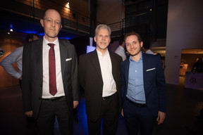 Gilles Massen (RESTENA), Marco Bertame (Proximus) et William Malingrey (Proximus) ((Photo: Nader Ghavami))