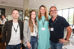 Patrick Coelho (Properties Solutions), Emilie Scheidt (Savile Law), Olga Frolova (Légère Hotel) et Hervé Gernez (LuxGoodies/Exatech). (Photo: Marie Russillo/Maison Moderne)