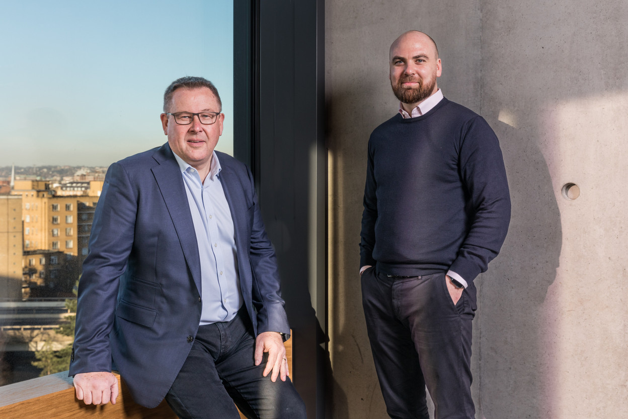 Nick Maton, Managing Director d’Alpha FX, au Luxembourg, et Sam Marsh, Managing Director de la clientèle institutionnelle. Jeremie Souteyrat