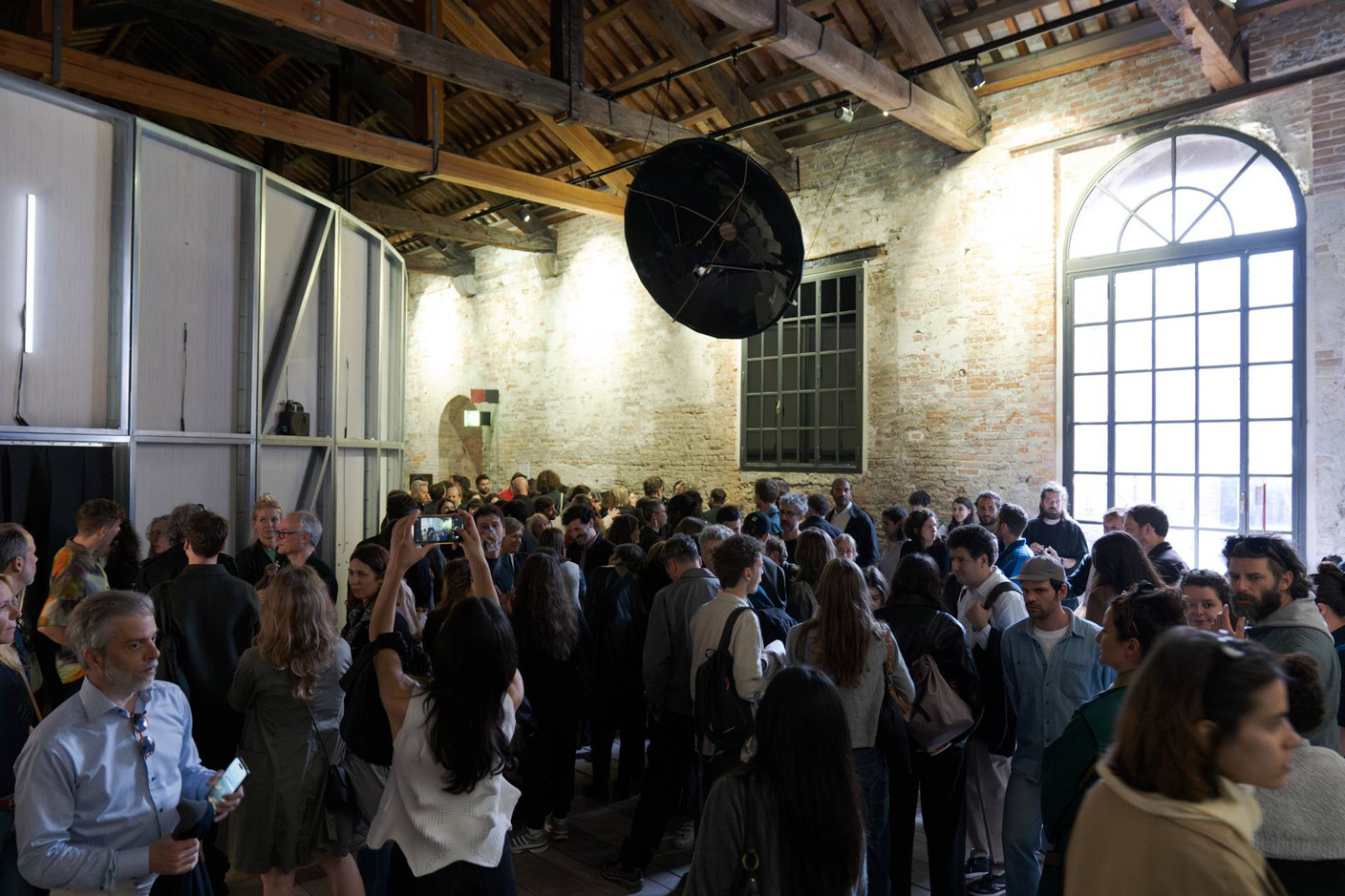 View of the opening of the pavilion at the 19th Venice Architecture Biennale. Photo: Kultur | LX, Riccardo Banfi