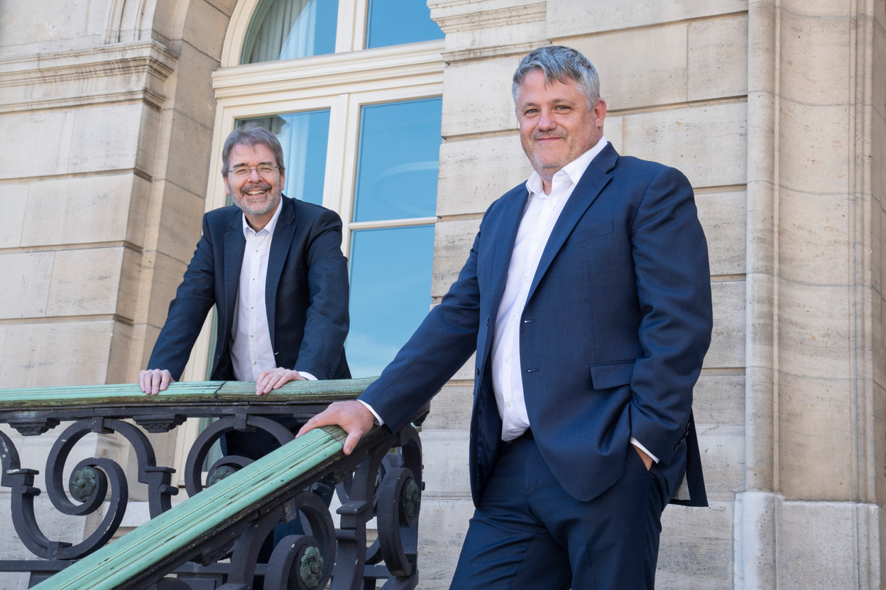 Norbert Brausch, Senior Vice President & Head of Business Unit Corporate Banking et Jean-Luc Bermes, Team Manager & Corporate Relationship Manager Photo: Spuerkeess – Flavie Hengen 