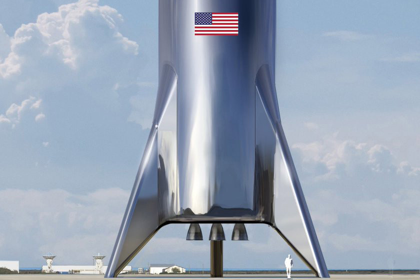 Un premier prototype de Starship, doté d’un seul moteur contre trois ou sept pour les versions opérationnelles, va quitter la planche à dessin pour décoller des pistes d’essai de Boca Chica, au Texas. (Photo: SpaceX)