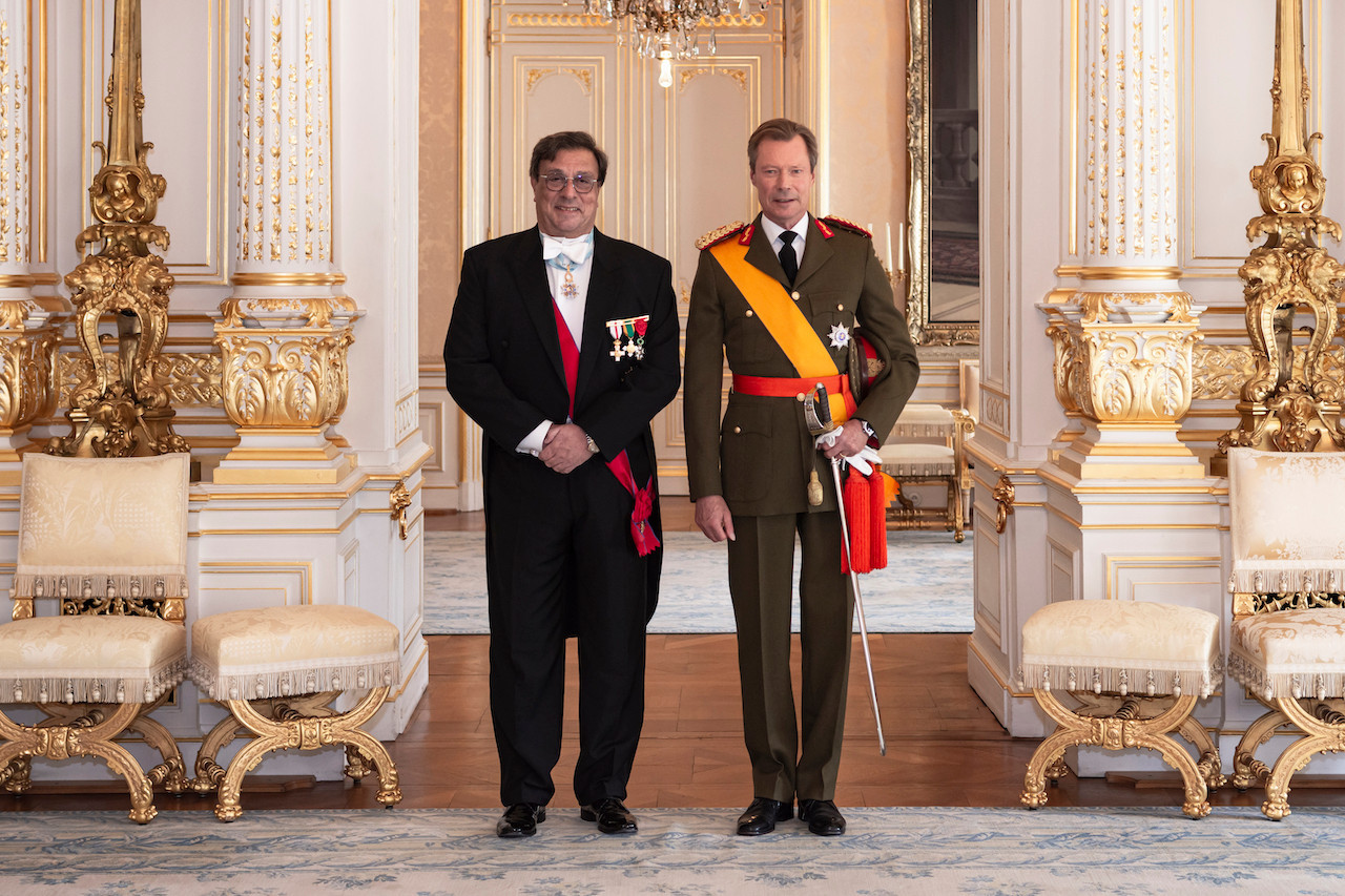 Spanish ambassador José María Rodríguez Coso and Grand Duke Henri on Wednesday 12 October (c) Maison du Grand-Duc