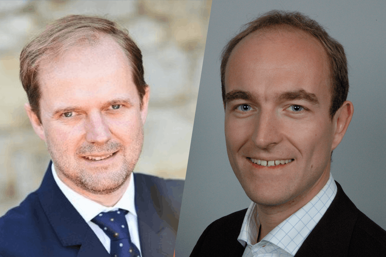 In these times of high geopolitical risk, Paperjam approached two insurance specialists--Kris van Roye of Foyer Assurance (left) and Joël Wagner of HEC Lausanne (right)--to assess how war risk has evolved over time and how it is tackled nowadays. Photos: Foyer Assurance, HEC Lausanne; Montage: Maison Moderne