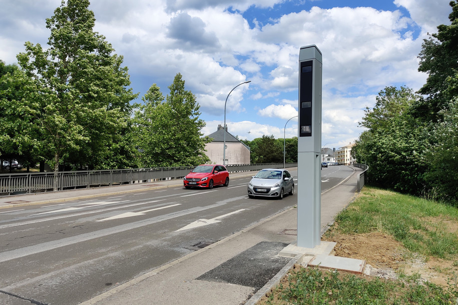 The new cameras in Hollerich will detect speeding drivers but also motorists running red lights Christophe Lemaire/Maison Moderne