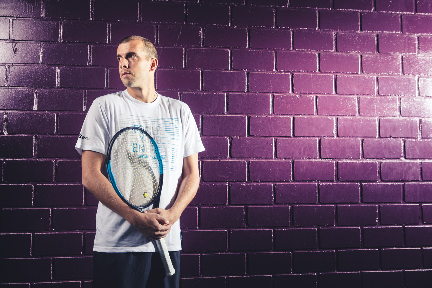 Formerly ranked 21st in the world, the Luxembourg tennis player is featured in the Sportsvision catalogue. He is now 41 years old. Photo: Edouard Olszewski/Maison Moderne/archives