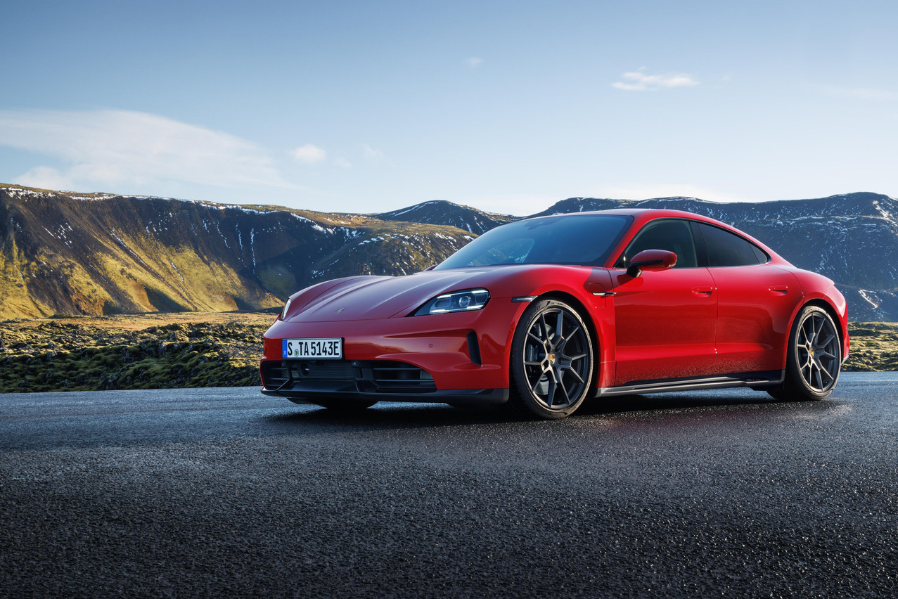 The Porsche Taycan GTS, with improved range. Photo: Porsche