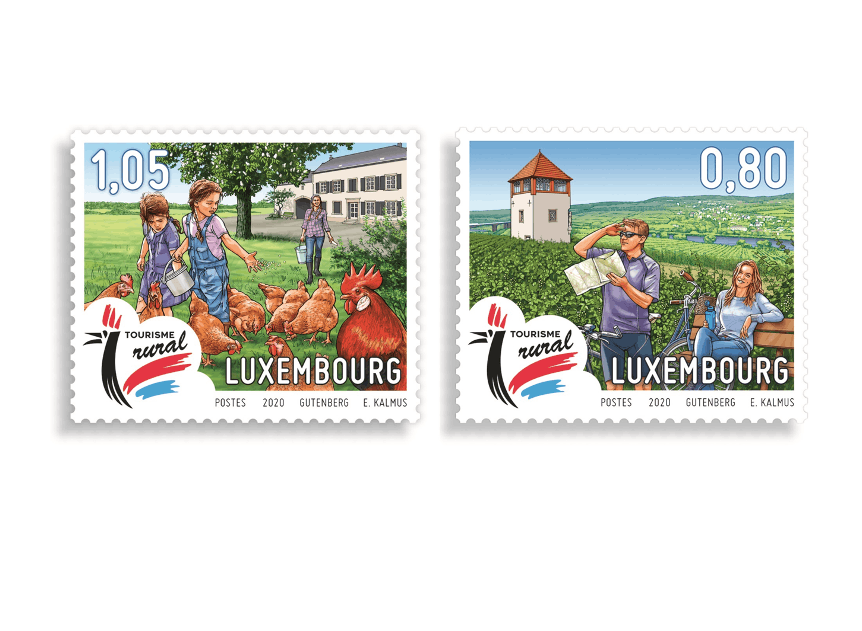 Two stamps from the rural tourism series Post