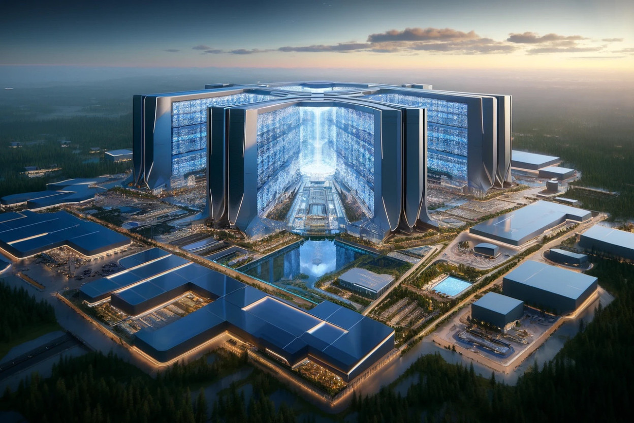 Les rumeurs, non démenties par Microsoft, d’un nouveau data center à plus de 100 milliards de dollars, indiquent qu’il sera mis en service entre 2028 et 2030. Un game changer. (Photo d’illustration: ChatGPT 4o)