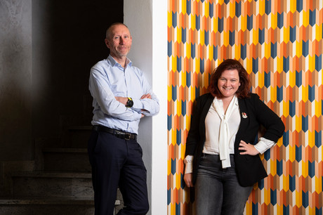 Thierry Smets et Gaëlle Haag annoncent en même temps une nouvelle levée de fonds, de 820.000 euros, et le lancement de leur plate-forme de gestion pilotée d’épargne pour les femmes… et les hommes. (Photo: Archives Maison Moderne)