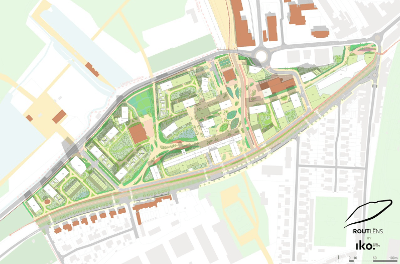 The master plan for the Rout Lëns was designed by Reichen et Robert & Associés. (Source: IKO Real Estate)