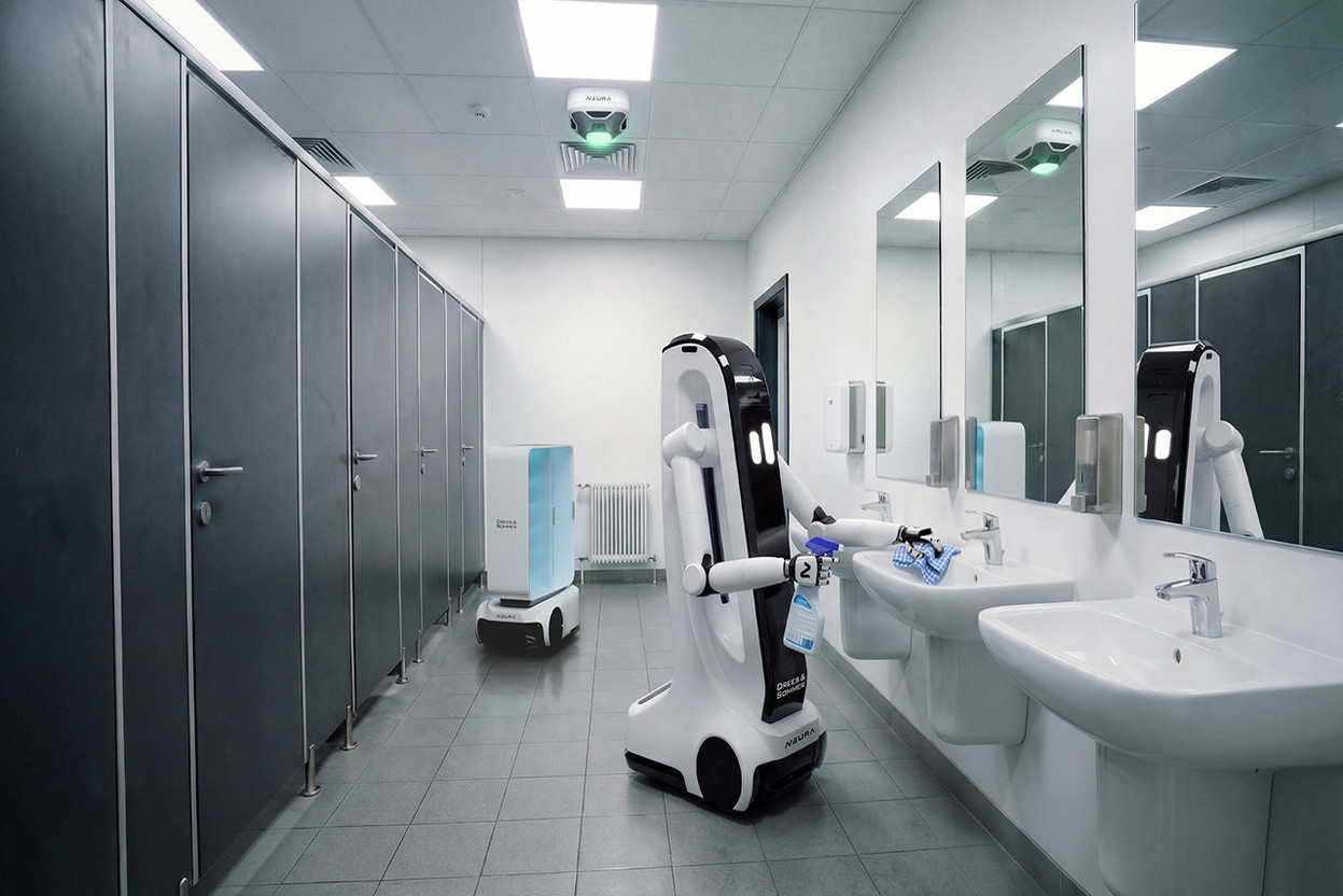 Digital assistants in everyday life, cognitive robots support people where staff are in short supply. Photo: Neura Robotics