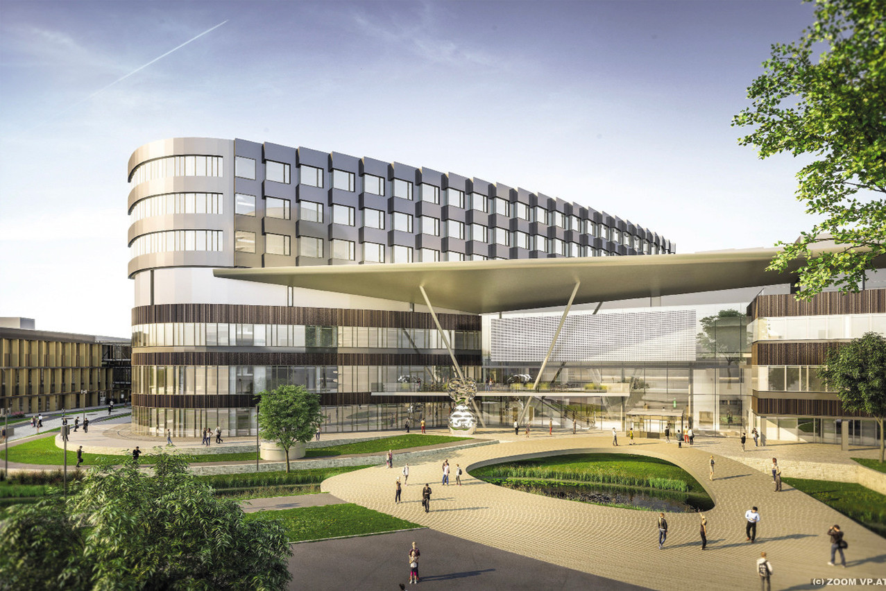 In Luxembourg, Sweco is leading a consortium to develop the Südspidol hospital complex together with Emile Mayrisch Hospital. Photo: Sweco/Chem