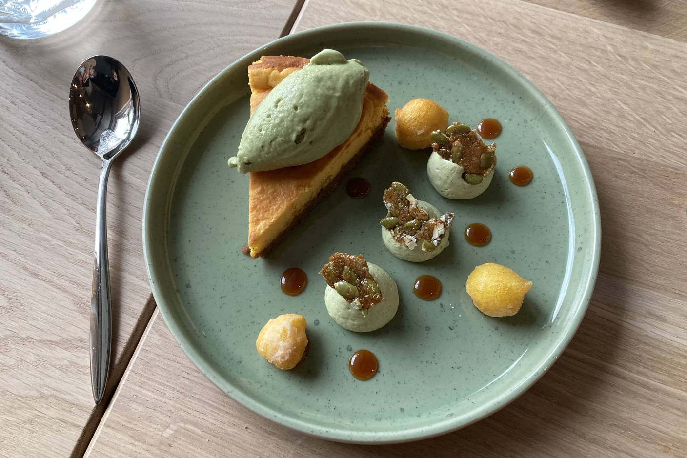 Le niveau reste élevé même pour les desserts comme en a témoigné ce délicieux cheesecake. (Photo: Céline Coubray)
