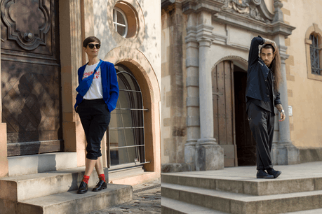 Hélène Walland et Leonardo Black nous proposent un style noir et bleu. (Photo: Geoffrey Masure)