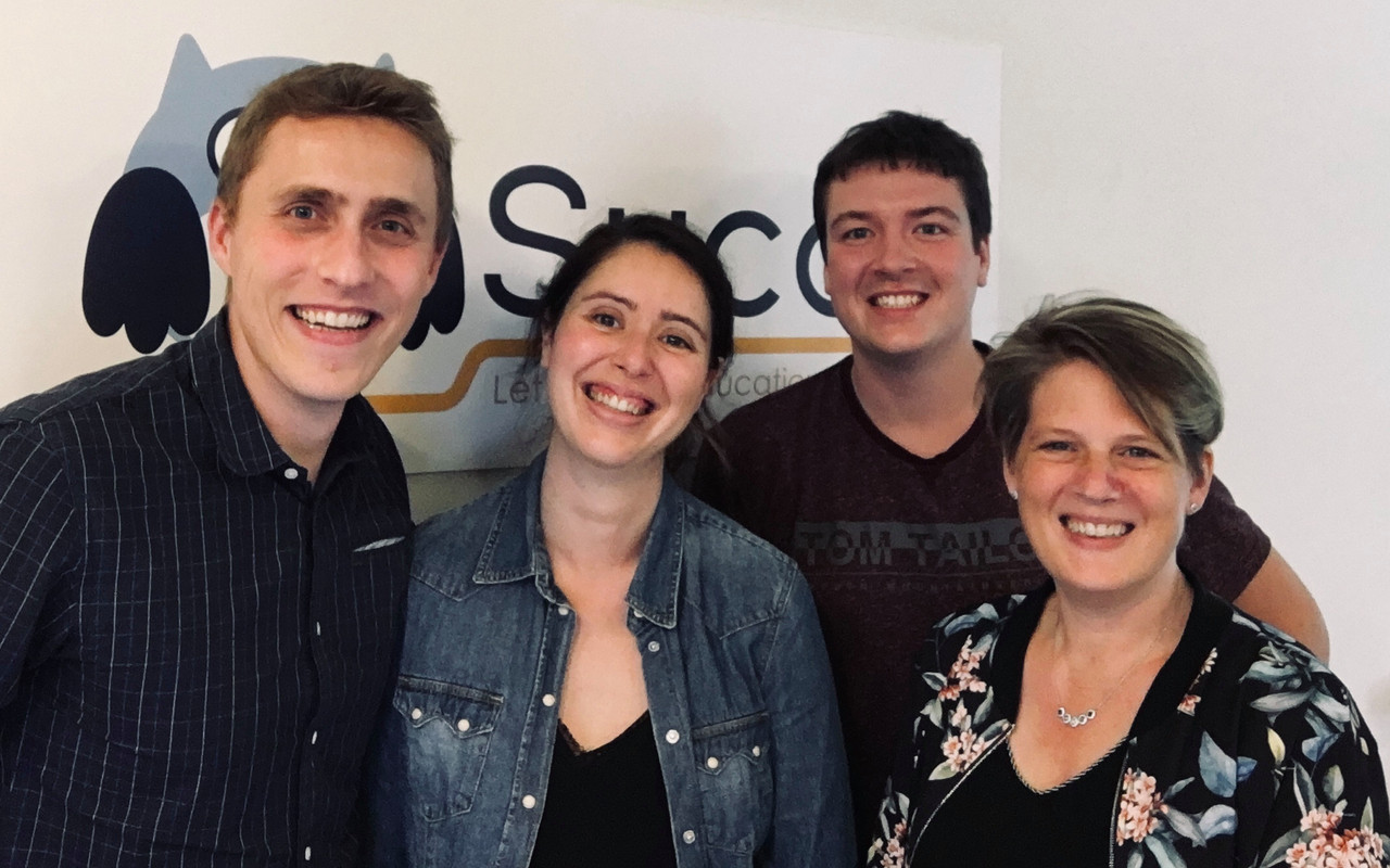 Antoine Hubert, Zélia Baillargea, Corto De Smedt et Kathy Spigt composent l’équipe de Succy. (Photo: Succy)
