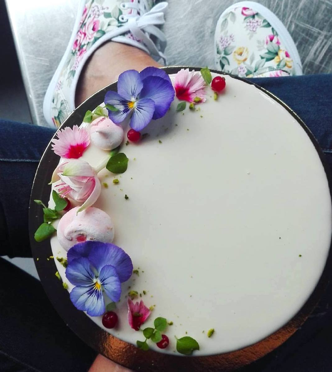 Un exemple d’entremets floral proposé par Cokoa à Bruxelles. (Photo: Cokoa)