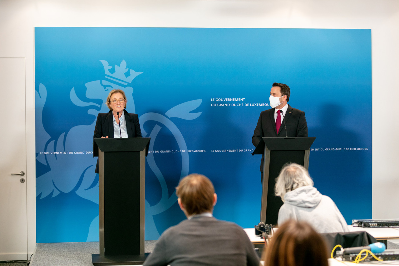 Paulette Lenert et Xavier Bettel. (Photo: Romain Gamba / Maison Moderne)