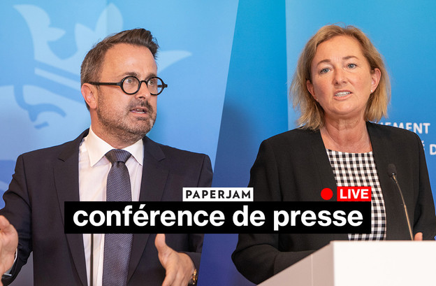 Xavier Bettel et Paulette Lenert. Maison Moderne