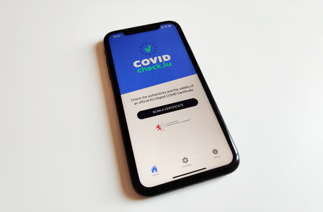 L’application CovidCheck est désormais téléchargeable par les professionnels. (Photo: Paperjam)