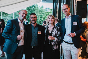 Gérard Neiens (Hogan Lovells), Alexandre Ribeiro (YESSS Group), Laure Jacquet (Etude de Notaire Blanche Moutrier) et David Catala (Intertrust) (Photos: Aurélie Savart)