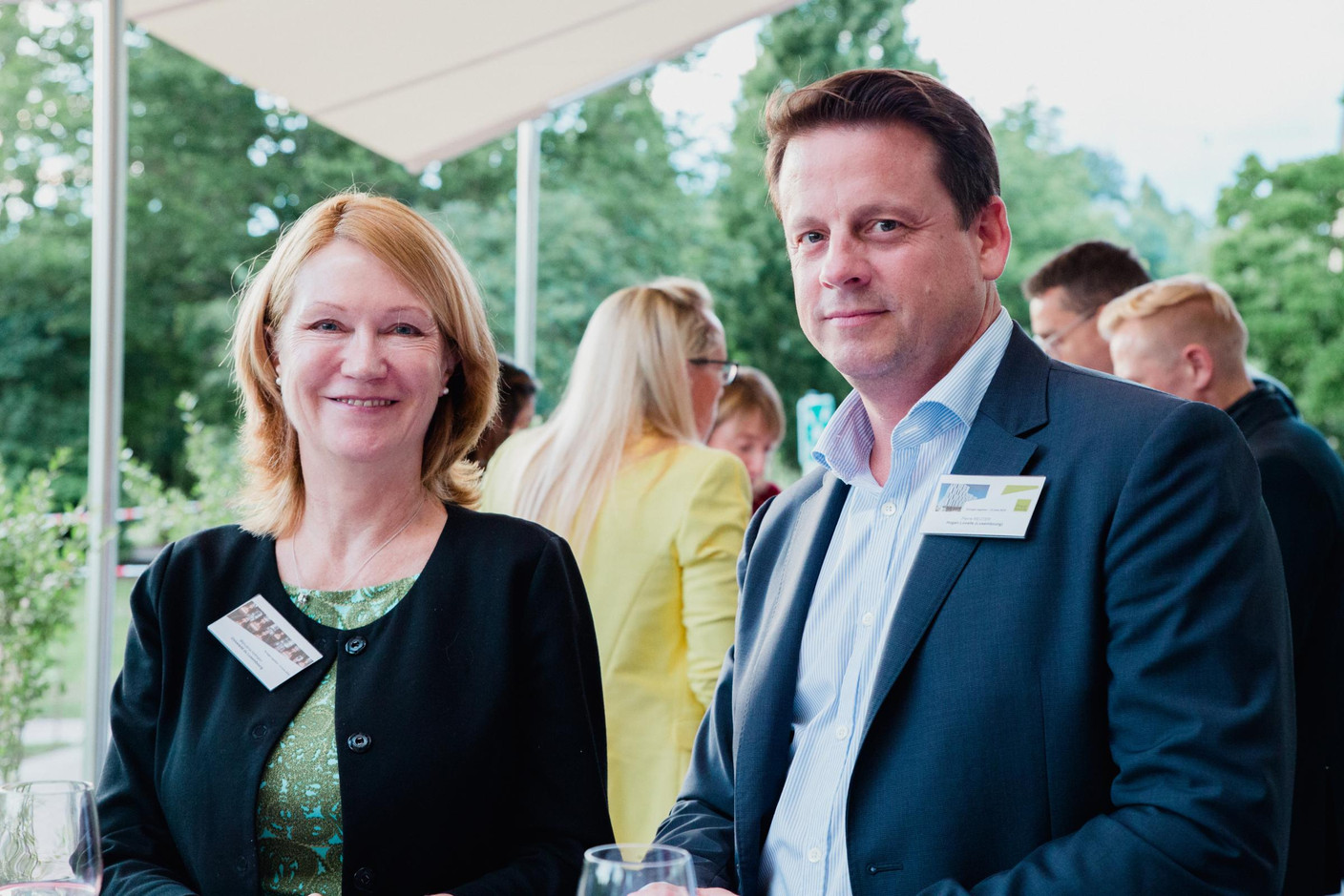 Prof. Mahulena Hofmann (Université de Luxembourg) et Pierre Reuter (Hogan Lovells) (Photos: Aurélie Savart)