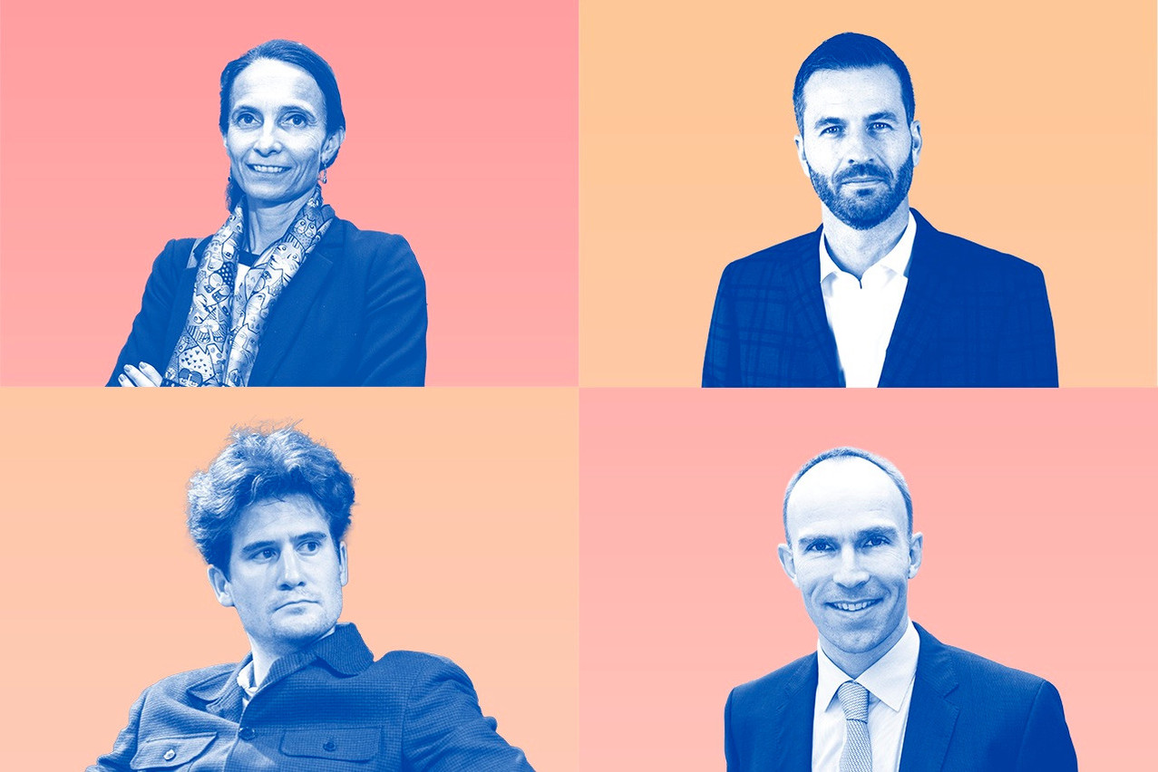 De gauche à droite et de haut en bas: Martine Gerber-Lemaire, Laurent Olmedo, Max Leners et Guy Entringer. (Photos: DR. Montage: Maison Moderne)