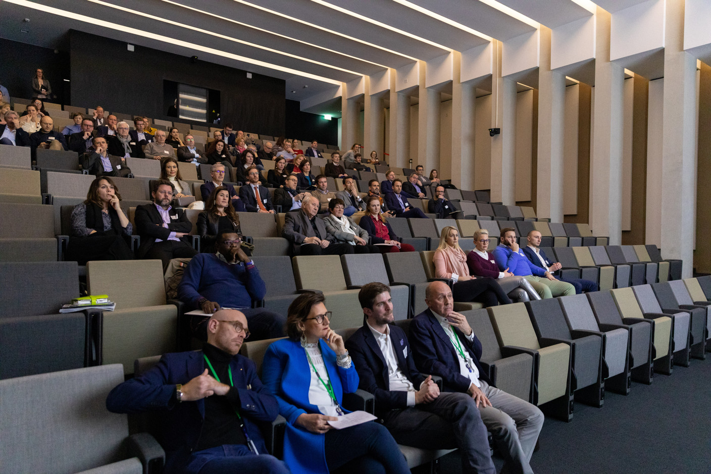 Un public composé d’entrepreneurs était réuni dans l’auditorium de Deloitte Luxembourg. (Photo: Romain Gamba/Maison Moderne)