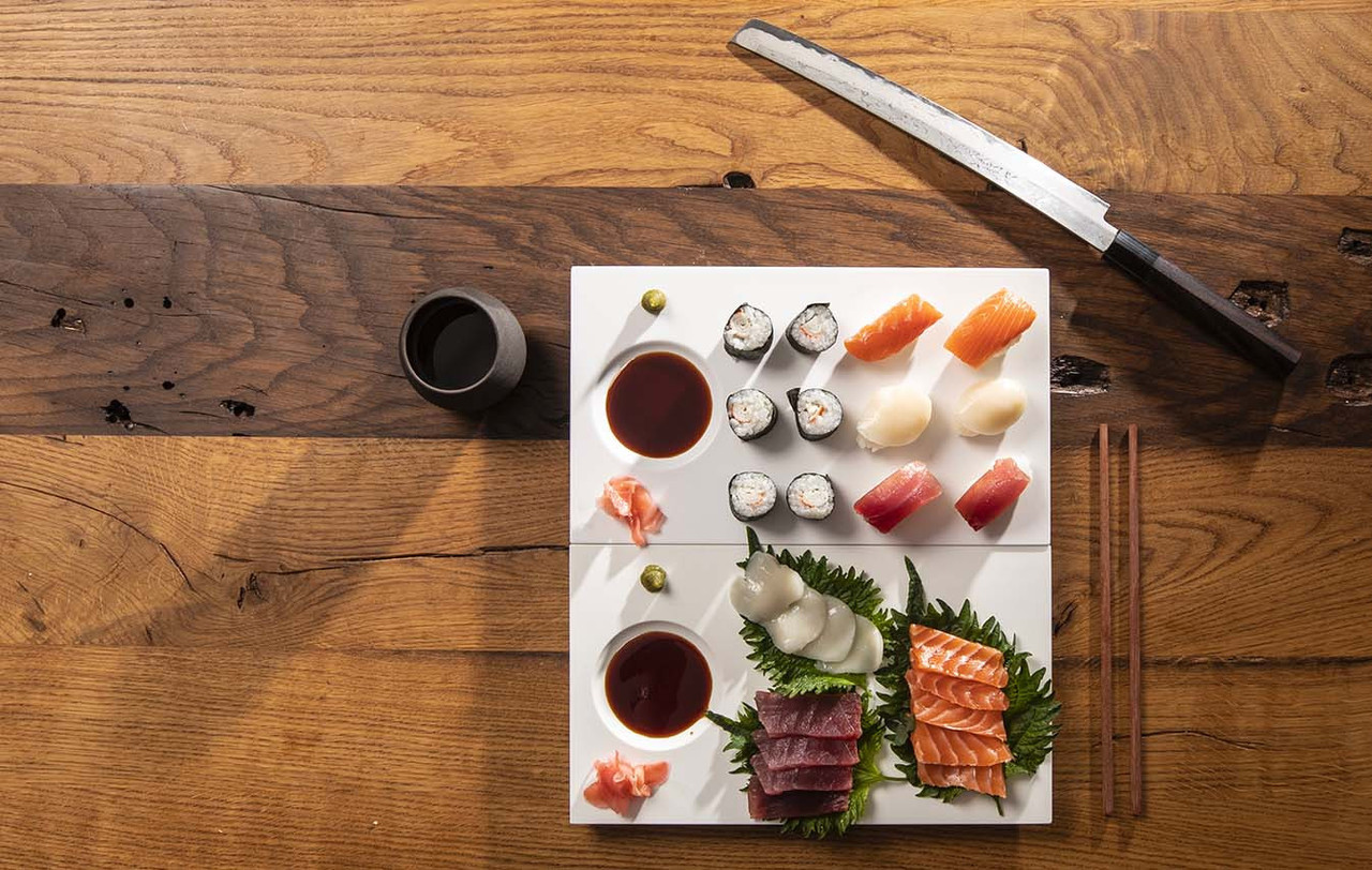 Les sushis et sashimis de Norbert Brakonier. (Photro: Guy Wolff/Maison Moderne)