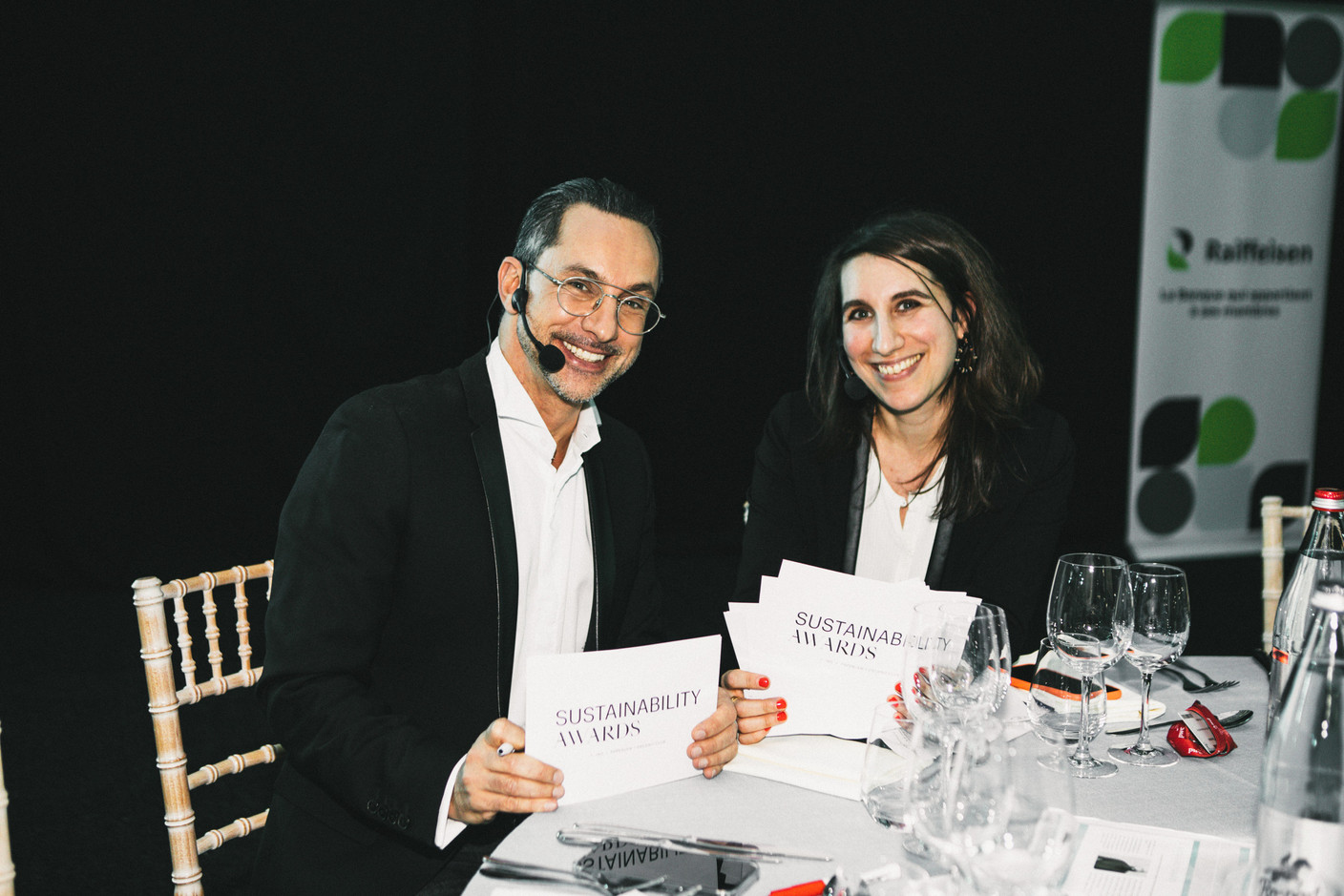 Pierre-Yves Lanneau Saint Léger (Paperjam+Delano Business Club) et Nancy Thomas (IMS). (Photo: Eva Krins/Maison Moderne)