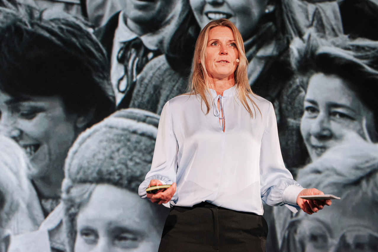 Sigridur Torfadottir, Head of Fund Management Services at Innpact, discussed three financial tools to reduce the gender gap in access to venture capital. (Photo: Julian Pierrot / Paperjam)
