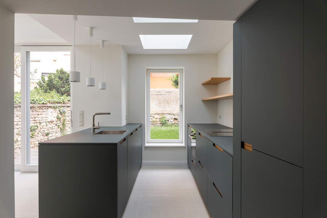 The kitchen has been installed in a new extension. Photo: Patty Neu