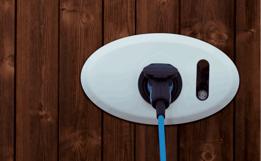 Prise de courant pour recharge JAGUAR