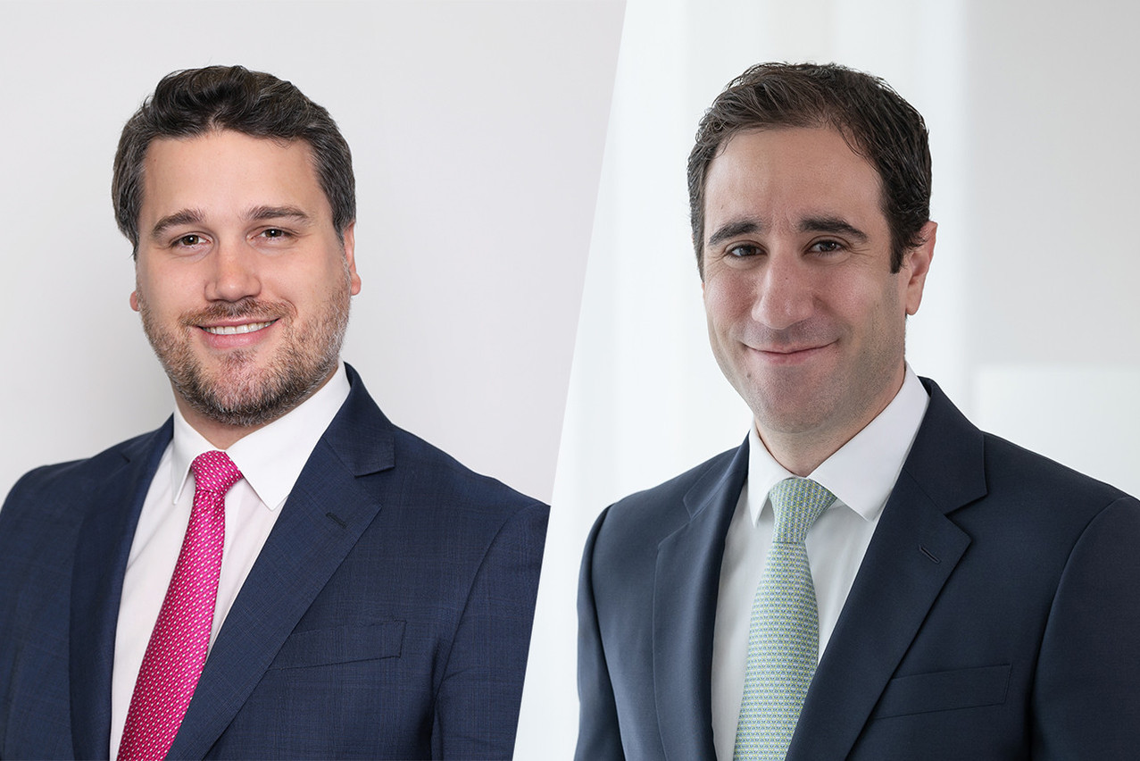 Benjamin Rossignon (left) is a partner at Elvinger Hoss Prussen who focuses on asset management and investment funds. Ilan Mizrahi (right) is CEO of Fundpartner Solutions CH (part of Pictet Asset Services) and based in Switzerland. Photos: Provided by Elvinger Hoss Prussen, Pictet Group. Montage: Maison Moderne
