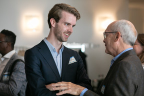 Willem Lijnders, Associate Business Development at the Dutch Entrepreneurial Development Bank (left). Photo: Matic Zorman / Maison Moderne