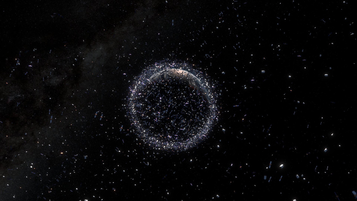 More satellites could lead to more space debris and to the downfall of low orbit satellite businesses, if sustainability is not kept in mind before missions.  Photo: ESA/ID&Sense/ONiRiXEL
