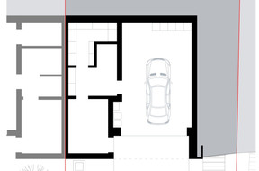 Floor plan of the ground level. Illustration: Jonas Architectes