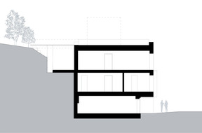 Cross-section of the house. Illustration: Jonas Architectes