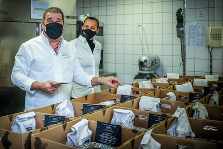 Les ambassadeurs Food-a-Mental se sont à nouveau réunis pour proposer, ce week-end, une box gastronomique surprise en take-away. (Photo: Mickael Williquet)