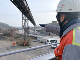 Until now, the slag was brought by machinery to the bottom of the site, 100 metres as the crow flies from the first dwellings, causing noise and pollution. (Photo: Paperjam)
