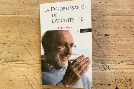 Tatiana Fabeck recommande «La désobéissance de l’architecte» de Renzo Piano. (Photo: DR)