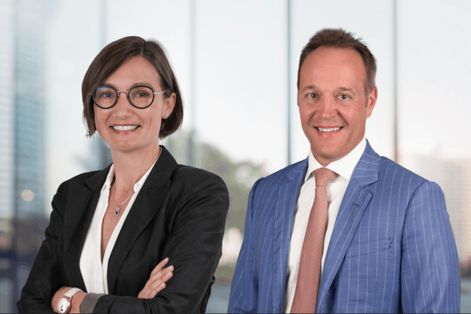 Hélène Crepin, EY Luxembourg partner and tax controversy leader, next to Christian Schlesser, EY Luxembourg partner, andhead of tax. Photo: EY Luxembourg