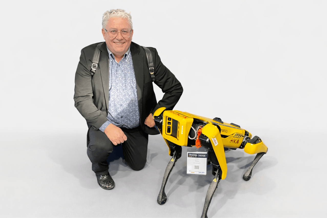 Christian Michel, founder and CEO of TeamIA AI, at the Innovation Hub in Dudelange – your sovereign AI partner, referenced Fit4AI, Fit4Digital and SME Packages by the Ministry of the Economy. Photo: TeamIA
