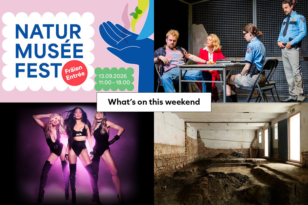 From left to right and top to bottom: Naturmusée Fest, “The Loop”, The Pussycat Dolls, “The Hearth Room”. (Photos: Naturmusée, B. Buchmann-Cotterot, Rockhal, Christoph Meier, Ute Müller; layout: Paperjam)