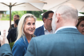 Simône van Schouwenburg of the Spuerkeess is seen at Delano’s 10th anniversary party, 13 July 2021. Simon Verjus/Maison Moderne