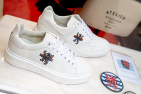 Sneakers by artist Jacques Schneider. Photo: Jacques Schneider