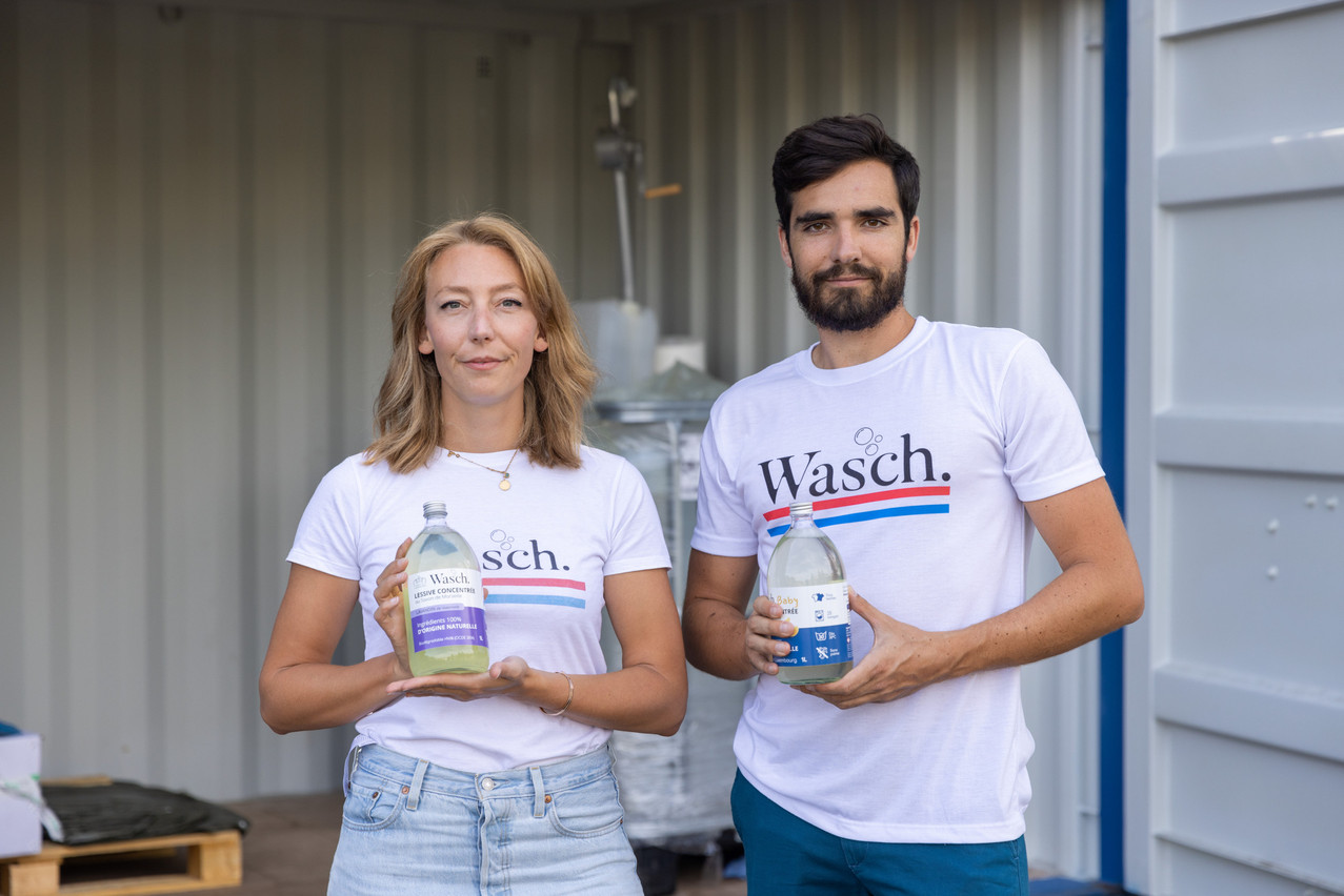Sarah and Nicolas sell a range of washing products on their website.  Photo: Romain Gamba/Maison Moderne/Archives