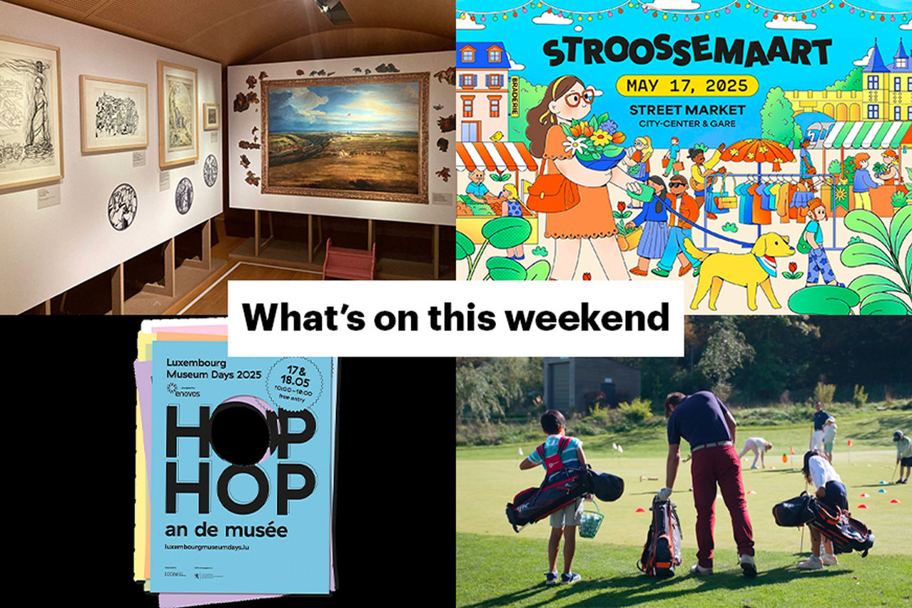 Enjoy a tour of the Lëtzebuerg City Museum or other museums for free this weekend, a round of golf or the Luxembourg City market.  Montage: Maison Moderne